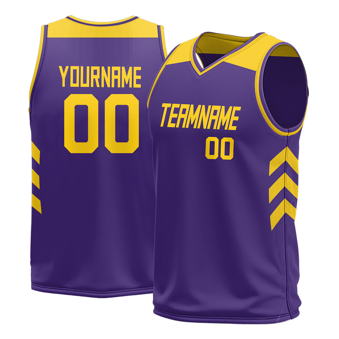 Custom Purple Mesh Basketball Athletic Performance Jersey