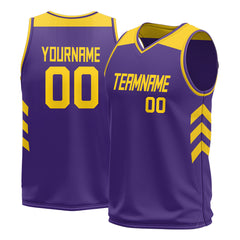 Custom Purple Mesh Basketball Athletic Performance Jersey