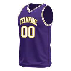 Custom Purple Basketball Jersey Mesh Sports Athletic Performance Shirts