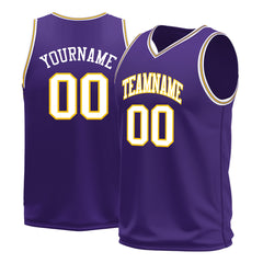 Custom Purple Basketball Jersey Mesh Sports Athletic Performance Shirts