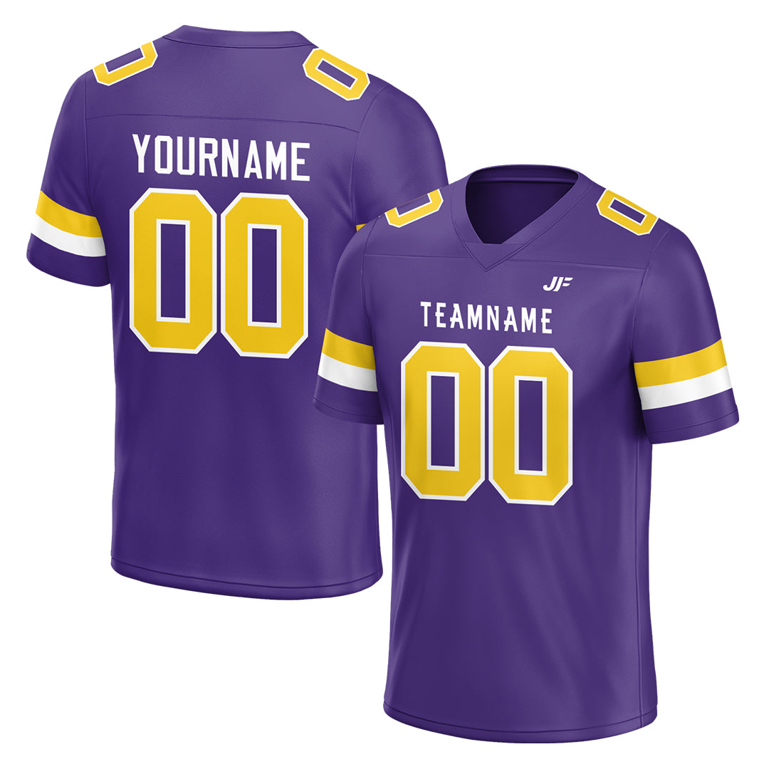 Custom Purple Football Jersey Athletic Shirt For Adult Youth