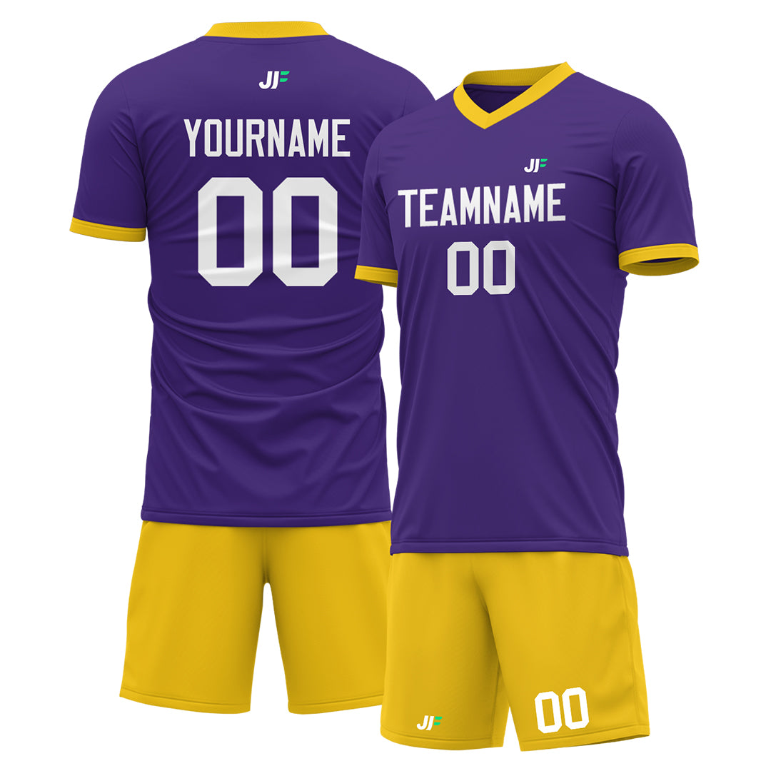 Custom Purple Soccer Uniform For Adult Youth Fans Jersey