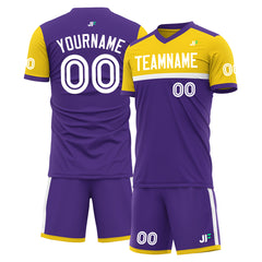 Custom Purple Soccer Uniform Training Outfit Sportswear