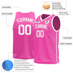 Custom Pink Basketball Jersey Design Your Own Shirts