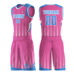 Custom Pink Mesh Basketball Uniform Design Your Own Jersey