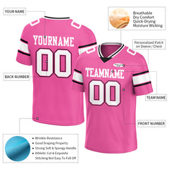 Custom Pink Football Jersey Athletic Special Fans Edition Shirt