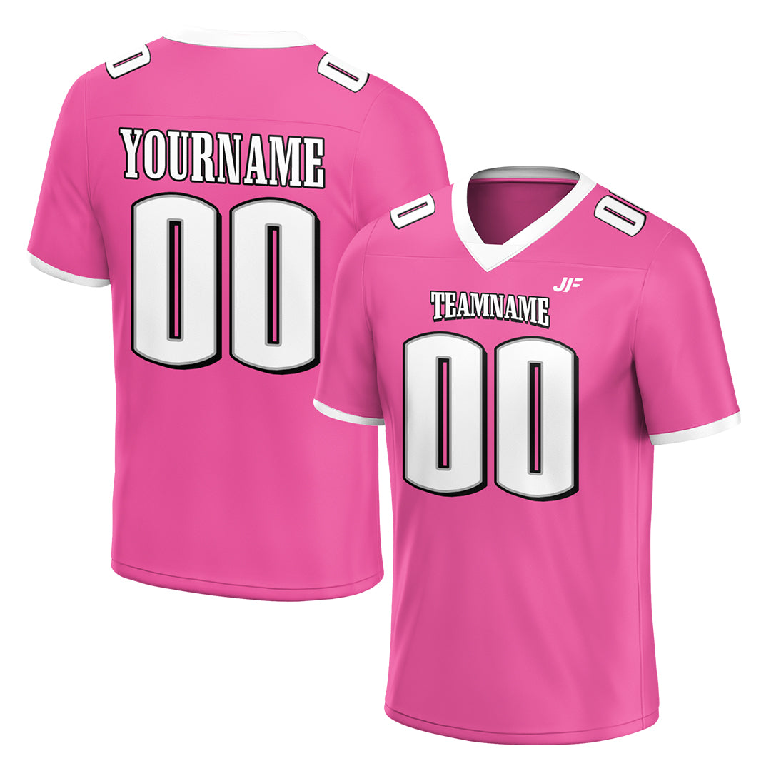 Custom Pink Football Jersey Athletic Special Fans Edition Shirt For Adult Youth