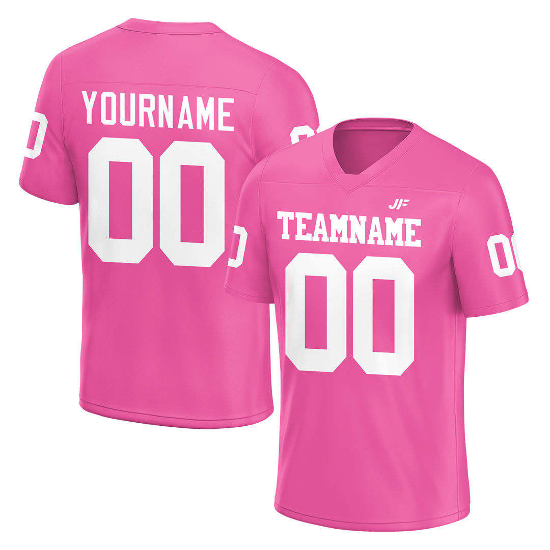 Custom Pink Football Jersey Athletic Special Fans Edition Shirt