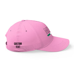 Custom Pink Baseball Cap Mexican Flag Adjustable Hat for Men and Women