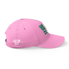 Custom Pink Baseball Cap Mexican Flag Adjustable Hat for Men and Women