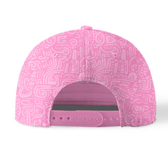 Custom Pink Baseball Cap Print Logo Text Adjustable Hat For Men Women