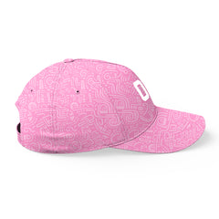 Custom Pink Baseball Cap Print Logo Text Adjustable Hat For Men Women