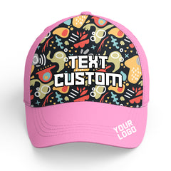 Custom Pink Baseball Cap Casual Adjustable Hat Ideal for Business Events and Gifts