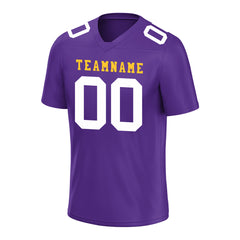 Custom Purple Football Jersey Player Fans Team Uniforms For Adult Youth Unisex