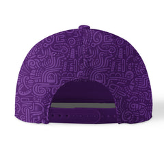 Custom Purple Baseball Cap Print Logo Text Adjustable Hat For Men Women