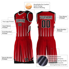 Custom Red Mesh Basketball Uniform Design Your Own Jersey