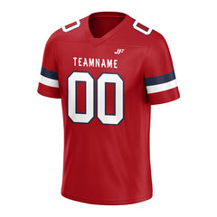 Custom Red Football Jersey Athletic Shirt For Adult Youth