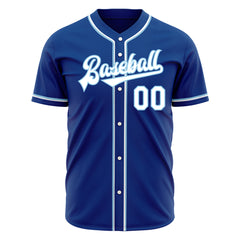 Custom Royal Full Button Down Mesh Fans Special Edition Authentic Baseball Jersey