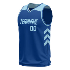 Custom Royal Mesh Basketball Athletic Performance Jersey