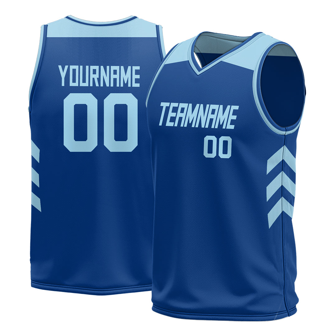 Custom Royal Mesh Basketball Athletic Performance Jersey