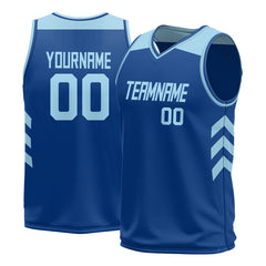 Custom Royal Mesh Basketball Athletic Performance Jersey