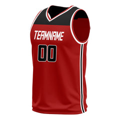 Custom Red Basketball Jersey Athletic Sports Shirts Design Your Own