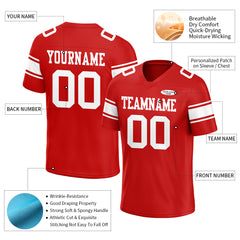 Custom Red Football Jersey Athletic Special Fans Edition Shirt