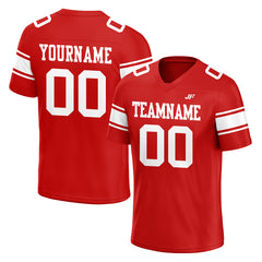 Custom Red Football Jersey Athletic Special Fans Edition Shirt