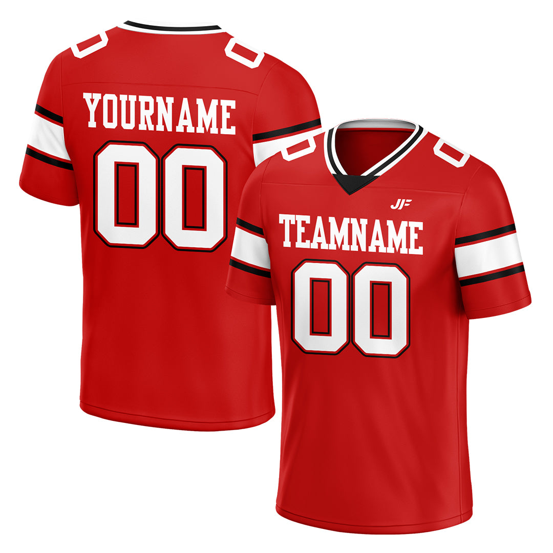 Custom Red Football Jersey Athletic Special Fans Edition Shirt