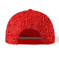 Custom Red Baseball Cap Print Logo Text Adjustable Hat For Men Women