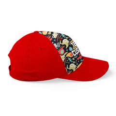 Custom Red Baseball Cap Casual Adjustable Hat Ideal for Business Events and Gifts