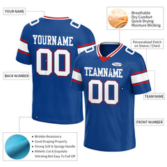 Custom Royal Football Jersey Athletic Special Fans Edition Shirt