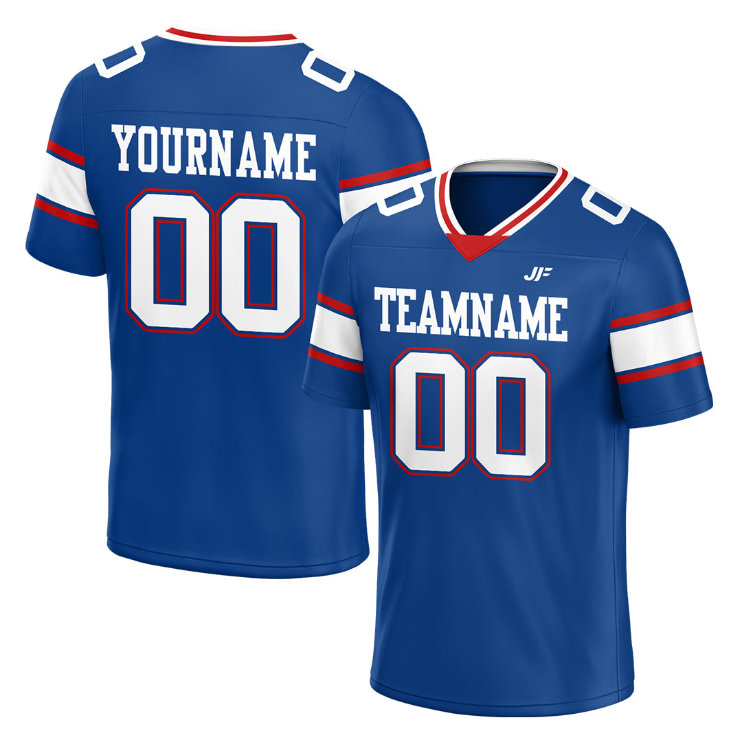 Custom Royal Football Jersey Athletic Special Fans Edition Shirt