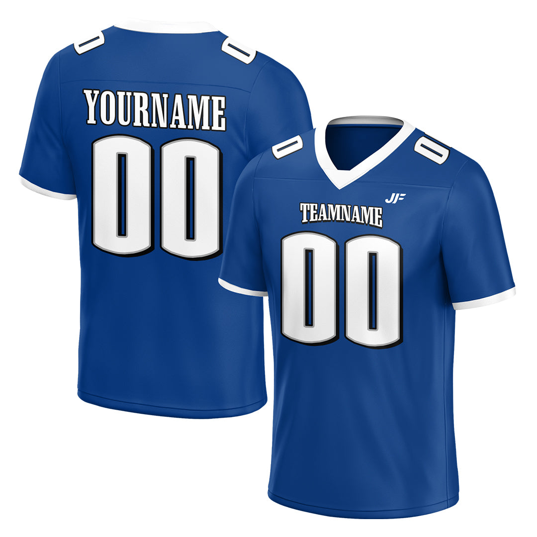 Custom Royal Football Jersey Athletic Special Fans Edition Shirt For Adult Youth