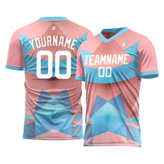 Custom Pink Soccer Uniform Training Outfit Sportswear Jersey