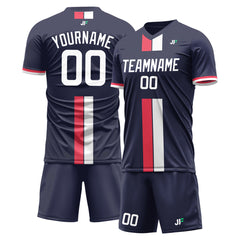 Custom Navy Soccer Uniform Training Outfit Sportswear Jersey