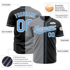 Custom Split Baseball Jersey Outdoor Casual Authentic Shirt