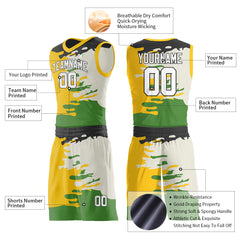 Custom Graffiti Pattern Basketball Uniform Personailzed Printed Athletic Sports Mesh Jersey