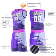 Custom Graffiti Pattern Basketball Uniform Personailzed Printed Athletic Sports Mesh Jersey