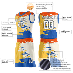 Custom Graffiti Pattern Basketball Uniform Personailzed Printed Athletic Sports Mesh Jersey