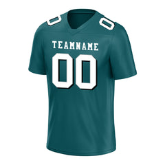 Custom Teal Football Jersey Player Fans Team Uniforms For Adult Youth Unisex