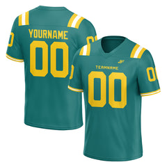 Custom Teal Football Jersey Athletic Shirt For Adult Youth Unisex