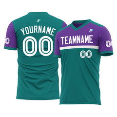 Custom Teal Soccer Uniform Training Outfit Sportswear