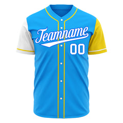 Custom Blue Two Tone Fashion Baseball Jersey Authentic Hip Hop Sportswear Shirt