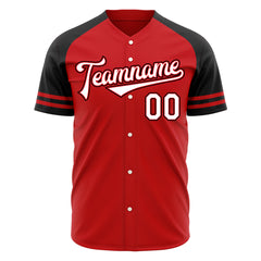 Custom Red Two Tone Fashion Baseball Jersey Authentic Button Down Vintage Shirt