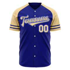 Custom Royal Two Tone Fashion Baseball Jersey Authentic Button Down Vintage Shirt