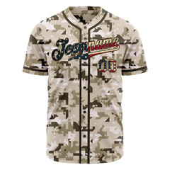 Custom National Flag Camo Fans Special Edition Authentic Baseball Jersey