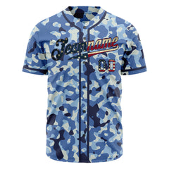 Custom National Flag Camo Special Edition Authentic Vintage Baseball Jersey