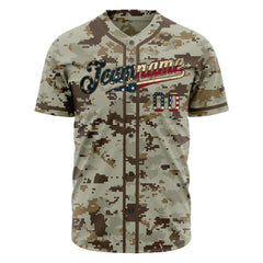 Custom National Flag Camo Fans Special Edition Authentic Stitched Vintage Baseball Jersey