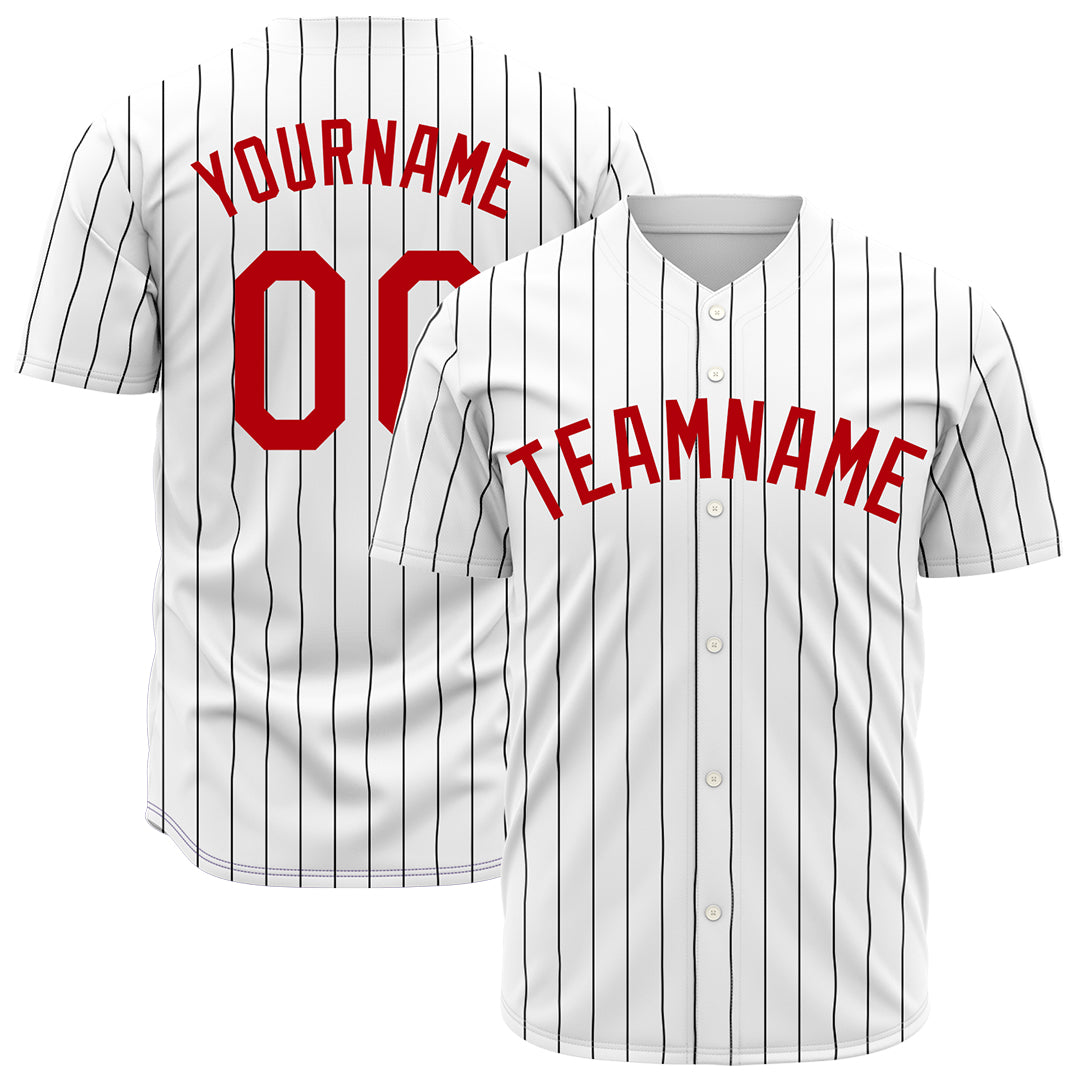 Custom White Pinstripe Mesh Fans Special Edition Authentic Baseball Jersey